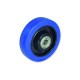 RUEDA SIN SOPORTE DE CAUCHO DE 125 MM PARA CARGA DE 250 KG COLOR AZUL
