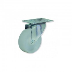 RUEDA GIRATORIA SIN FRENO DE NYLON 80 MM TIPO INDUSTRIAL CON CARGA MÁXIMA DE 300 KG