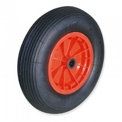 RUEDA IMPINCHABLE PARA CARRETILLA DE 260 MM PARA CARGA DE HASTA 100 KG CON NÚCLEO DE PLÁSTICO