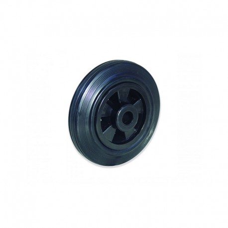RUEDA SIN SOPORTE DE GOMA 50 MM Y EJE DE PLÁSTICO PARA CARGA LIGERA DE 50 KG