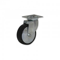 RUEDA GIRATORIA SIN FRENO DE POLIPROPILENO 50 MM PARA MUEBLES Y CARGAS LIGERAS SOPORTA 50 KG