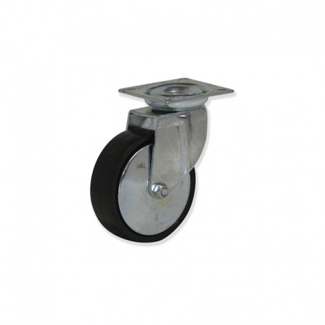 RUEDA GIRATORIA SIN FRENO DE POLIPROPILENO 50 MM PARA MUEBLES Y CARGAS LIGERAS SOPORTA 50 KG