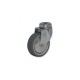 RUEDA GIRATORIA SIN FRENO DE TERMO-CAUCHO 50 MM PARA MUEBLES Y CARGAS LIGERAS SOPORTA 50 KG