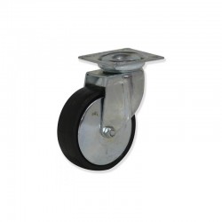 RUEDA GIRATORIA SIN FRENO DE POLIPROPILENO 80 MM PARA CARGAS LIGERAS SOPORTA 65 KG