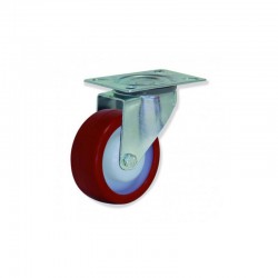 ROTANTE GIRATORIO SIN FRENO DE POLIURETANO 80 MM PARA INDUSTRIA CON CARGA MÁXIMA DE 120 KG