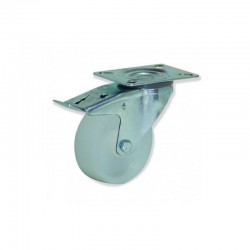 ROTANTE GIRATORIO CON FRENO DE NYLON 80 MM TIPO INDUSTRIAL CON CARGA MÁXIMA DE HASTA 125 KG