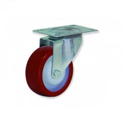 ROTANTE GIRATORIO SIN FRENO DE POLIURETANO 100 MM TIPO INDUSTRIAL CON CAPACIDAD DE CARGA DE HASTA 170 KG