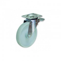 RUEDA GIRATORIA CON FRENO DE NYLON 125 MM PARA INDUSTRIA ALTA CARGA 400 KG