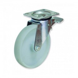 RUEDA GIRATORIA CON FRENO DE NYLON 200 MMPSARA TODO TIPO DE INDUSTRIA CON CARGA MÁXIMA DE HASTA 400 KG