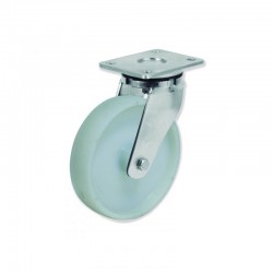 RUEDA GIRATORIA SIN FRENO DE NYLON 150 MM PARA CARGA PESADA CON CARGA MÁXIMA DE HASTA 800 KG