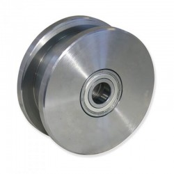 RUEDA PARA PUERTA CORREDERA DE 200 MM DE ACERO PARA CARGA DE 3400 KG