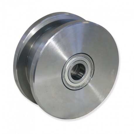 RUEDA PARA PUERTA CORREDERA DE 200 MM DE ACERO PARA CARGA DE 3400 KG