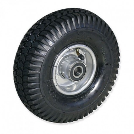 RUEDA NEUMÁTICA PARA CARRETILLA DE 260 MM CON EJE DE ACERO CARGA DE 250 KG