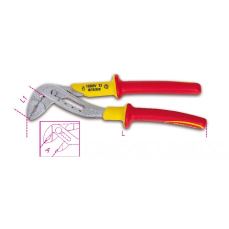 ALICATES MULTITOMA REGULABLES AISLADOS 1000V BETA REF.1048MQ