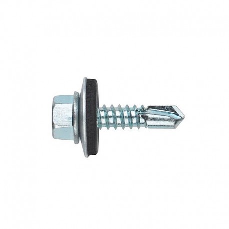 TORNILLO AUTOTALADRANTE 5,5 X 75 MM DE CABEZA HEXAGONAL CON ARANDELA P-14 PACK 500 UD.