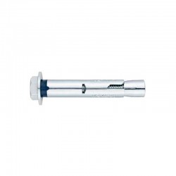 TACO INVIOLABLE M-6 X 60 MM Ø8 CON TORNILLO CABEZA HEXAGONAL ZINCADO