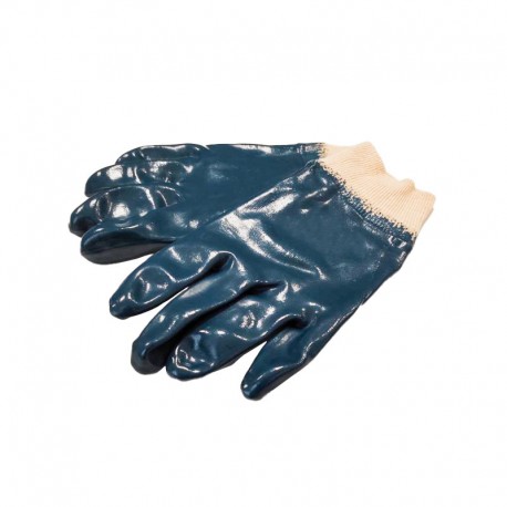 vista de guantes de nitrilo