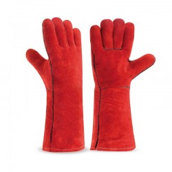 GUANTE SERRAJE ACOLCHADO ROJO SOLDADOR T-10