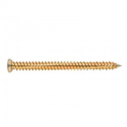 TORNILLO PARA HORMIGÓN 7,5 x 72 MM Ø6 CABEZA PLANA BICROMATADO PACK 100 UD.