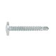 TORNILLO AUTOTALADRANTE 4,2 X 19 CABEZA ALOMADA BAJA CON ARANADELA ESTAMPADA ZINCADO BLANCO PACK 500 UD.