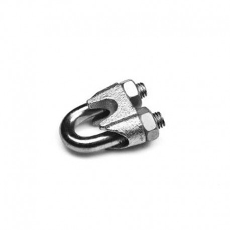 SUJETACABLE ACERO GALVANIZADO DIN-741 DIÁMETRO 10 MM SCG-110