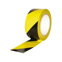 CINTA ADHESIVA SEÑALIZACIÓN AMARILLA/NEGRA
