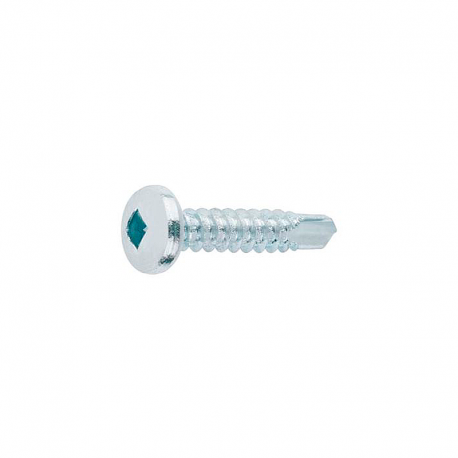 TORNILLO AUTOTALADRANTE 5,5 X 25 MM CABEZA ALOMADA HUELLA CUADRADA ZINCADO PACK 500 UD.