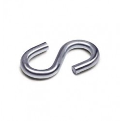 GANCHO EN ESE ABIERTA GALVANIZADA 108