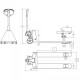 PLANO TRASPALETA MANUAL 250KGS PALA CORTA