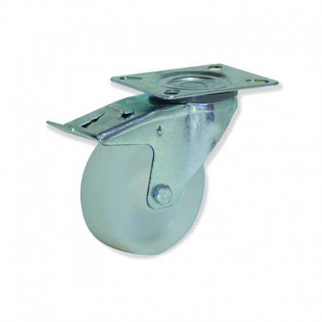 ROTANTE GIRATORIO CON FRENO DE NYLON 150 MM TIPO INDUSTRIAL CON CAPACIDAD DE CARGA DE HASTA 400 KG