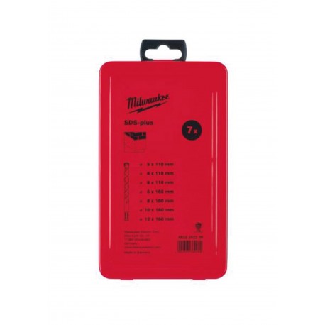 ESTUCHE DE 7 BROCAS SDS-PLUS MILWAUKEE