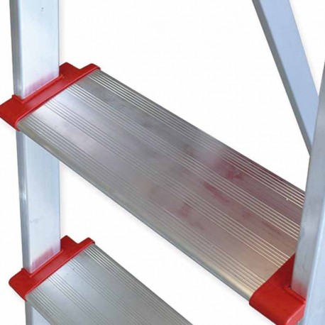 Peldaño escalera tiejra aluminio