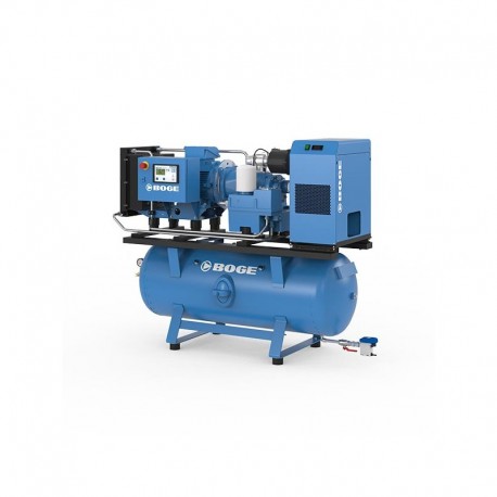 COMPRESOR DE TORNILLO 15CV CON DEPÓSITO Y SECADOR A 8BAR/10BAR BOGE C15 LDR
