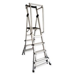 ESCALERA DE TIJERA CON PLATAFORMA TLS 4/6 O 5/7 PELDAÑOS GAYNER