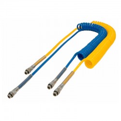 ESPIRAL EN POLIURETANO 98 SHORE CON TERMINALES RECTOS DE ROSCA EN 1/4" AIGNEP