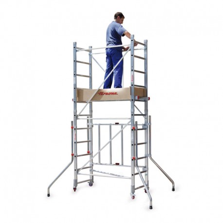 ANDAMIO PROFESIONAL CON DIFERENTES ALTURAS MODELO RAPIDO 140 FARAONE