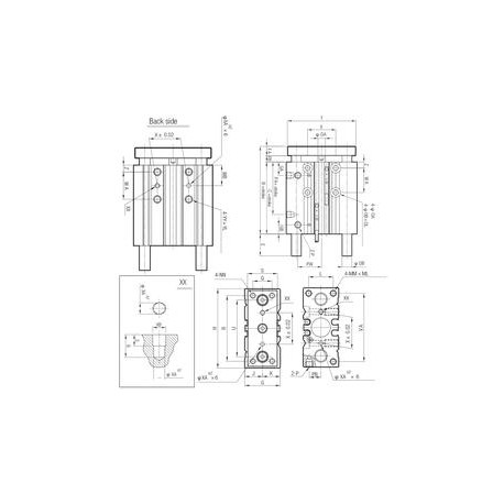 CIL COMPACTO GUIADO DEM 20 C.BRONCE REF. CG01 AIGNEP DOBLE EFECTO