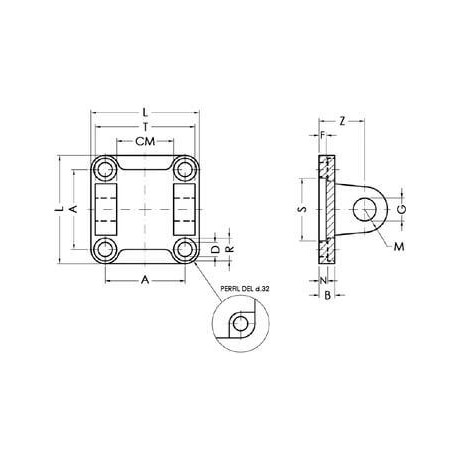 CHARNELA HEMBRA DE ACERO VCHZ AIGNEP VARIOS CILINDROS