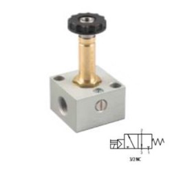 ELECTROVÁLVULA CON COMANDO MANUAL PARA VACÍO 3/2 VÍAS REF. 07V Y0 3 NC AIGNEP