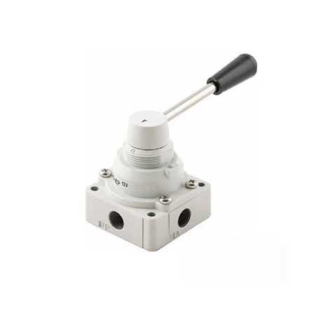 VÁLVULA MANUAL 4/2 VÍAS ROTATIVAS 2 POSICIONES ESTABLES REF. 12V1 L1 4 NO AIGNEP
