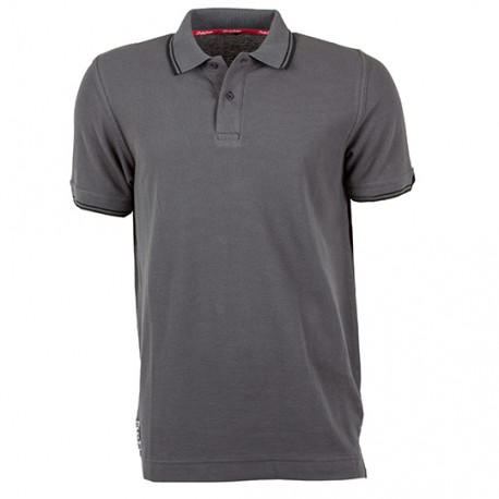 POLO MISURI J´HAYBER GRIS NEGRO MANGA CORTA