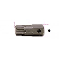 PUNTA DE IMPACTO MACHO PARA TORNILLOS TORX 22 MM REF. 727/ES22TX BETA
