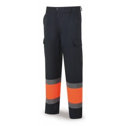 PANTALÓN DE ALTA VISIBILIDAD COLORES NARANJA AZUL