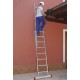 EN1400 | Escalera multiuso de 2 tramos con peldaños cómodos,Peldaños 7+8