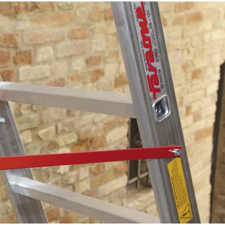 EN1400 | Escalera multiuso de 2 tramos con peldaños cómodos,Peldaños 7+8