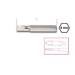 PUNTAS DE 4MM PARA TORNILLOS CON HUELLA HEXAGONAL BETA REF.1256LP