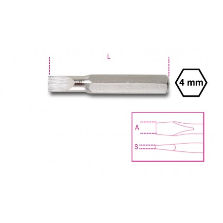 PUNTAS DE 4MM PARA TORNILLOS CON HUELLA HEXAGONAL BETA REF.1256LP
