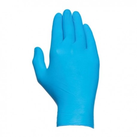 GUANTE NITRILO AZUL SIN POLVO CAJA 100 UDS