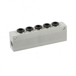 REGLETA EN ALUMINIO A 5 VÍAS REF. 50900N AIGNEP