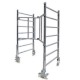 RAPIDO 180 | Andamio de aluminio con ruedas y plataforma de 180x105 cm., Altura Total Estructura H400CM